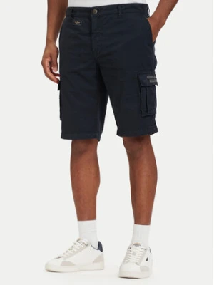 Aeronautica Militare Szorty materiałowe 261BE0066UCT01122 Granatowy Regular Fit