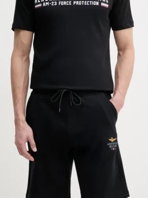 Aeronautica Militare szorty męskie kolor czarny BF017F459