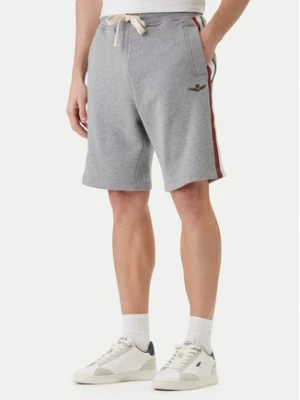 Aeronautica Militare Szorty sportowe 261BF0030UF00677 Szary Regular Fit