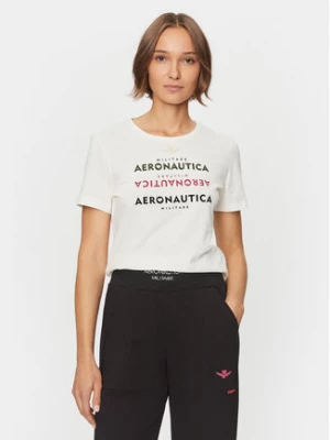 Aeronautica Militare T-Shirt 232TS2165DJ496 Biały Regular Fit