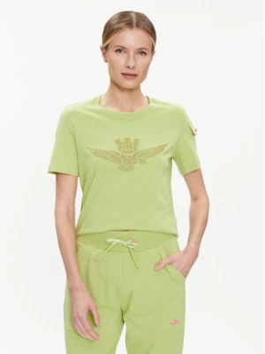 Aeronautica Militare T-Shirt 241TS2223DJ510 Zielony Comfort Fit