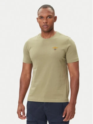 Aeronautica Militare T-Shirt 252TS1580UJ00372 Zielony Regular Fit