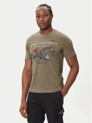 Aeronautica Militare T-Shirt 252TS2472UJ00708 Khaki Regular Fit