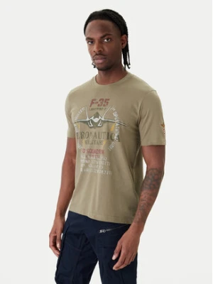 Zdjęcie produktu Aeronautica Militare T-Shirt 261TS2536UJ00641 Zielony Regular Fit