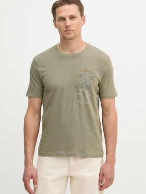 Aeronautica Militare t-shirt bawełniany zielony