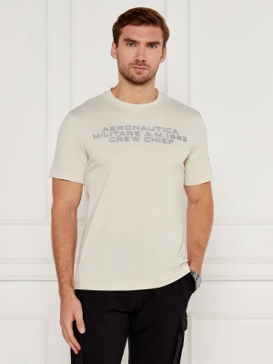 Aeronautica Militare T-shirt | Comfort fit beżowy
