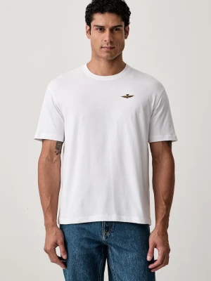 Aeronautica Militare T-shirt męski bawełniany biały