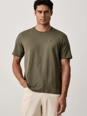 Aeronautica Militare T-shirt męski bawełniany zielony