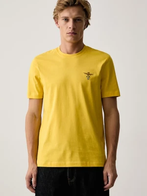 Aeronautica Militare T-shirt męski bawełniany żółty