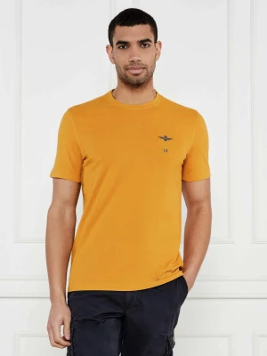 Aeronautica Militare T-shirt | Regular Fit musztardowy