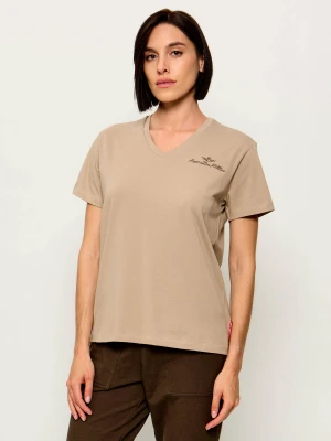 Aeronautica Militare T-shirt | Regular Fit beżowy