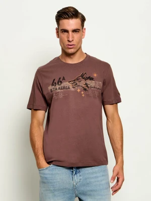 Aeronautica Militare T-shirt | Regular Fit brązowy