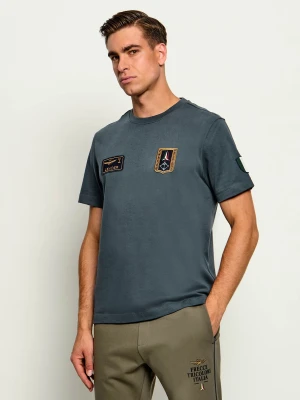 Aeronautica Militare T-shirt | Regular Fit grafitowy