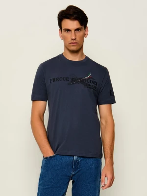 Aeronautica Militare T-shirt | Regular Fit granatowy