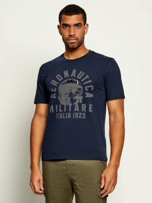 Aeronautica Militare T-shirt | Regular Fit granatowy