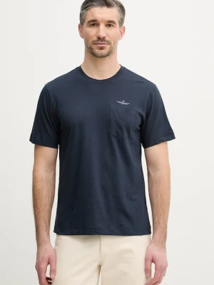Aeronautica Militare t-shirt z dodatkiem lnu
