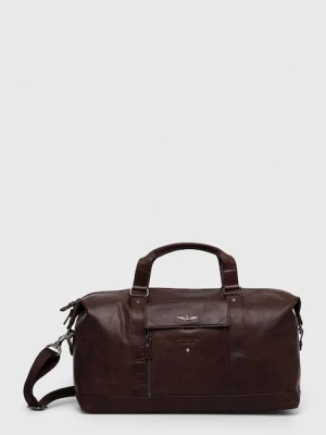 Aeronautica Militare torba skórzana 45 x 31 x 23 cm brązowy
