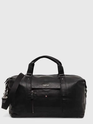 Aeronautica Militare torba skórzana kolor czarny