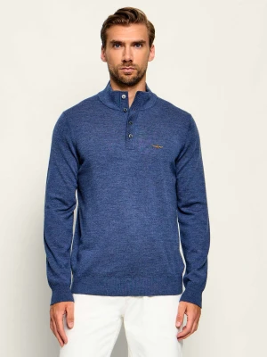 Aeronautica Militare Wełniany golf | Regular Fit niebieski