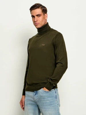 Aeronautica Militare Wełniany golf | Regular Fit zielony
