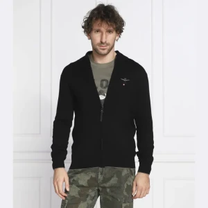 Aeronautica Militare Wełniany kardigan | Regular Fit
