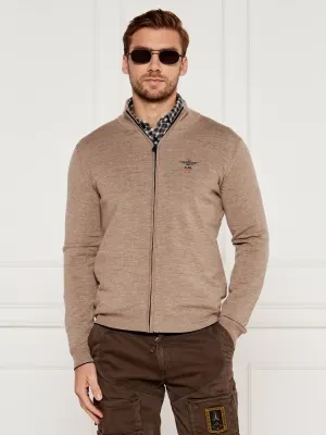 Aeronautica Militare Wełniany kardigan | Regular Fit