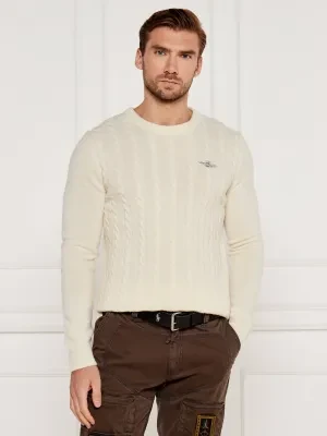 Aeronautica Militare Wełniany sweter | Regular Fit