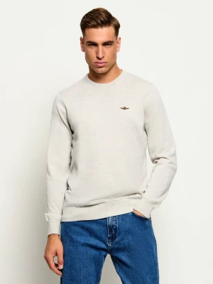 Aeronautica Militare Wełniany sweter | Regular Fit szary