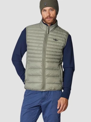 AERONAUTICA MILITARE Zielony bezrękawnik Ultralight Quilted Vest