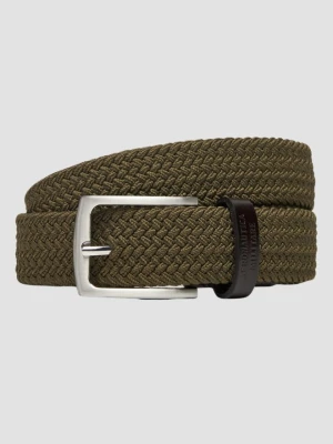 AERONAUTICA MILITARE Zielony męski pasek, Rozmiar 105