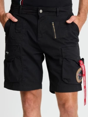 AERONAUTICA MILLITARE Czarne shorty Crew Chief Aeronautica Militare