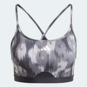 Aeroreact Training Essentials Light-Support Allover Print Bra Adidas