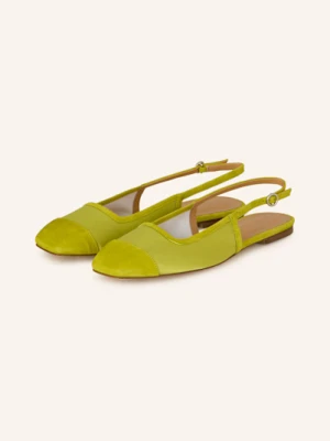 Aeyde Baleriny Z Odkrytą Piętą Geraldine gruen