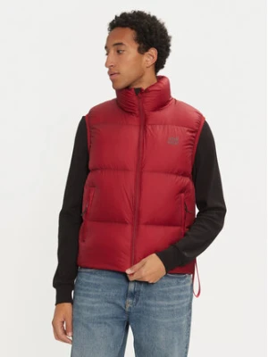 AFTER LABEL Bezrękawnik Anapa A00001 Czerwony Regular Fit