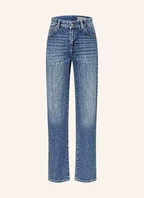 Ag Jeans Jeansy Straight Leg Lanzarote Z Ozdobnymi Kamykami blau