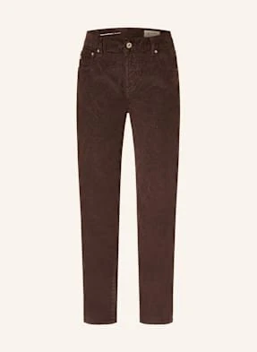 Ag Jeans Spodnie Sztruksowe Ex Boyfriend braun
