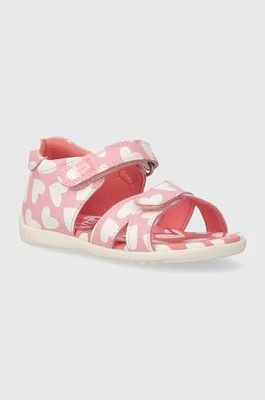 Agatha Ruiz de la Prada sandały skórzane dziecięce kolor różowy