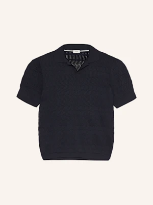 Agnona Koszulka Polo Z Dzianiny Z Dodatkiem Jedwabiu blau