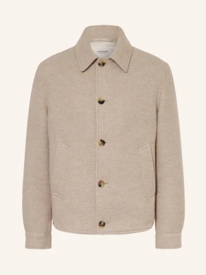 Agnona Kurtka Z Alpaki beige