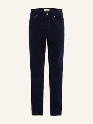 Agnona Spodnie Sztruksowe Regular Fit blau