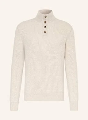 Agnona Sweter Typu Troyer Z Kaszmiru beige