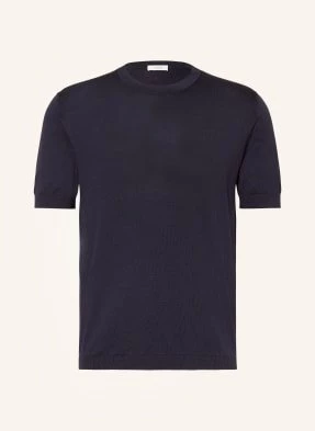Agnona T-Shirt Z Dodatkiem Jedwabiu blau