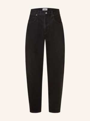 Agolde Dżinsy Fusion Baggy Taper Fit schwarz