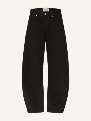 Agolde Dżinsy Z Podwiniętymi Nogawkami Luna Pieced Jean schwarz