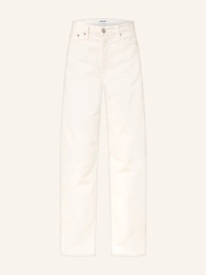 Agolde Dżinsy Z Szerokimi Nogawkami Arc Jean weiss