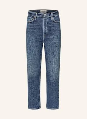 Agolde Jeansy 7/8 90´S Pinch Waist blau