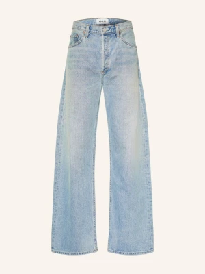 Agolde Jeansy Afton Jean O Kroju Regular Fit blau oritl orbital (md vint indigo)