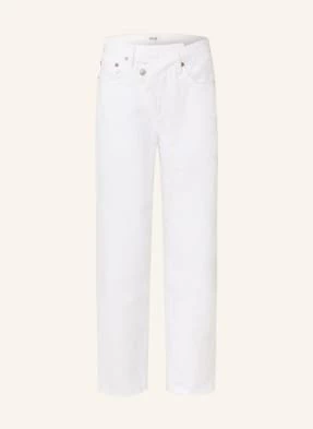 Agolde Jeansy Criss Cross weiss