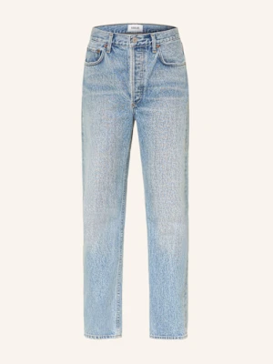 Agolde Jeansy Straight 90's Pinch Waist blau