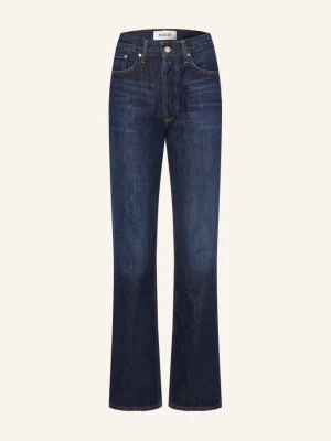 Agolde Jeansy Straight Lana blau covl covell (dk marbled ind)